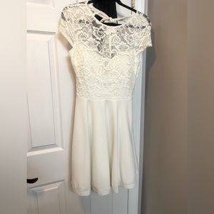 White graduation dress